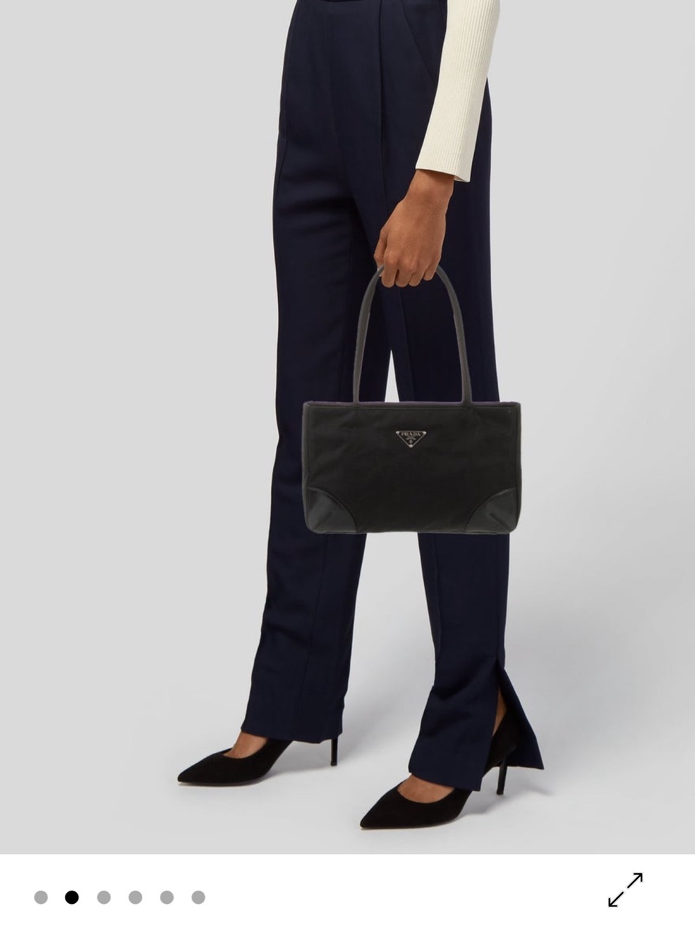 Prada Black Tessuto Nylon Shoulder Bag - Picture 8 of 12